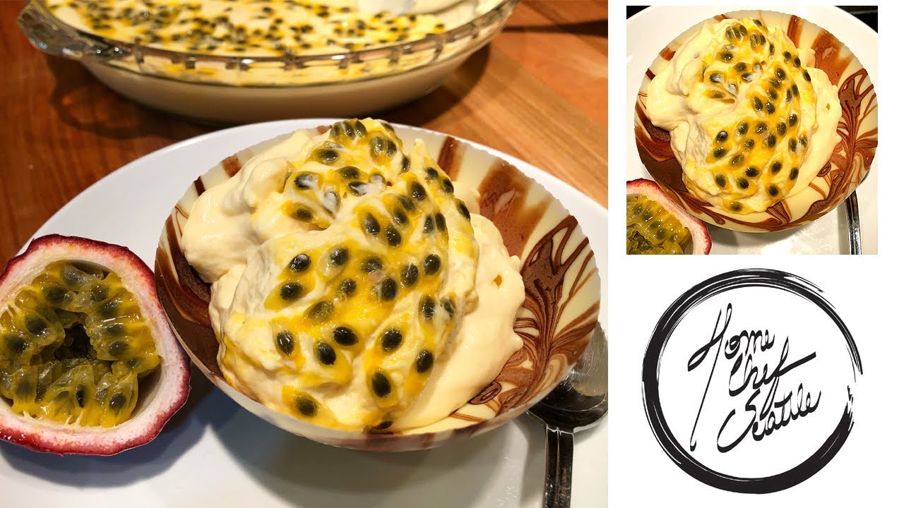 PASSION FRUIT MOUSSE - Only 3 Ingredients