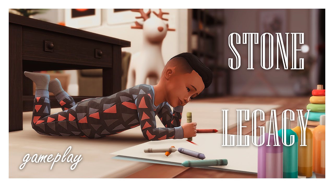 УЮТНЫЙ ГЕЙМПЛЕЙ 🤍 МОЯ ИГРА| ДИНАСТИЯ СТОУН 🐣|Симс 4||The Sims 4|