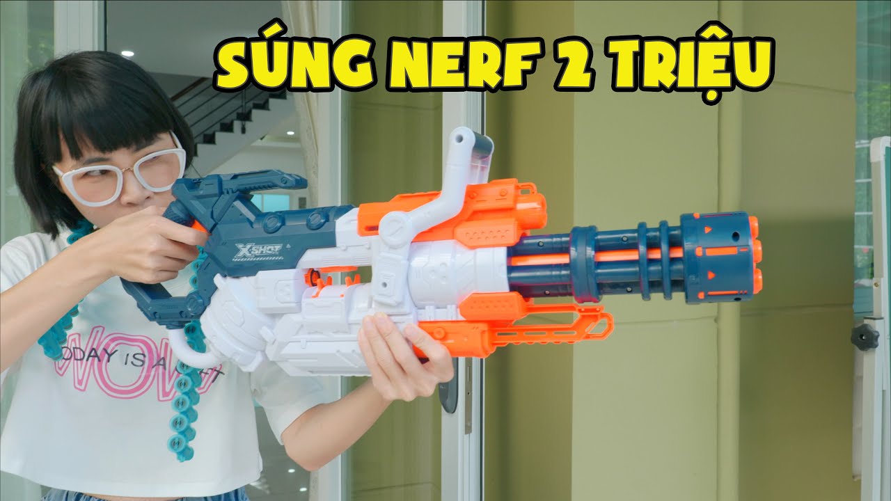 Khui Hộp Súng Máy Nerf Liên Thanh Cực Ngầu