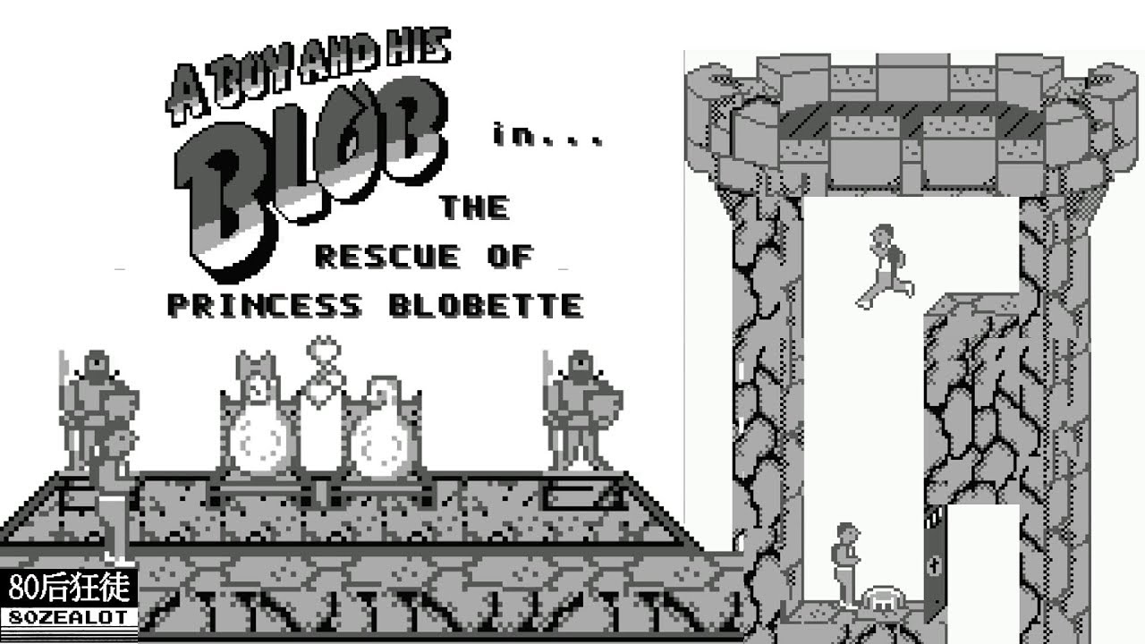 The Rescue of Princess Blobette 男孩与软泥：软泥公主大救援 Longplay  Gameboy  一命通关