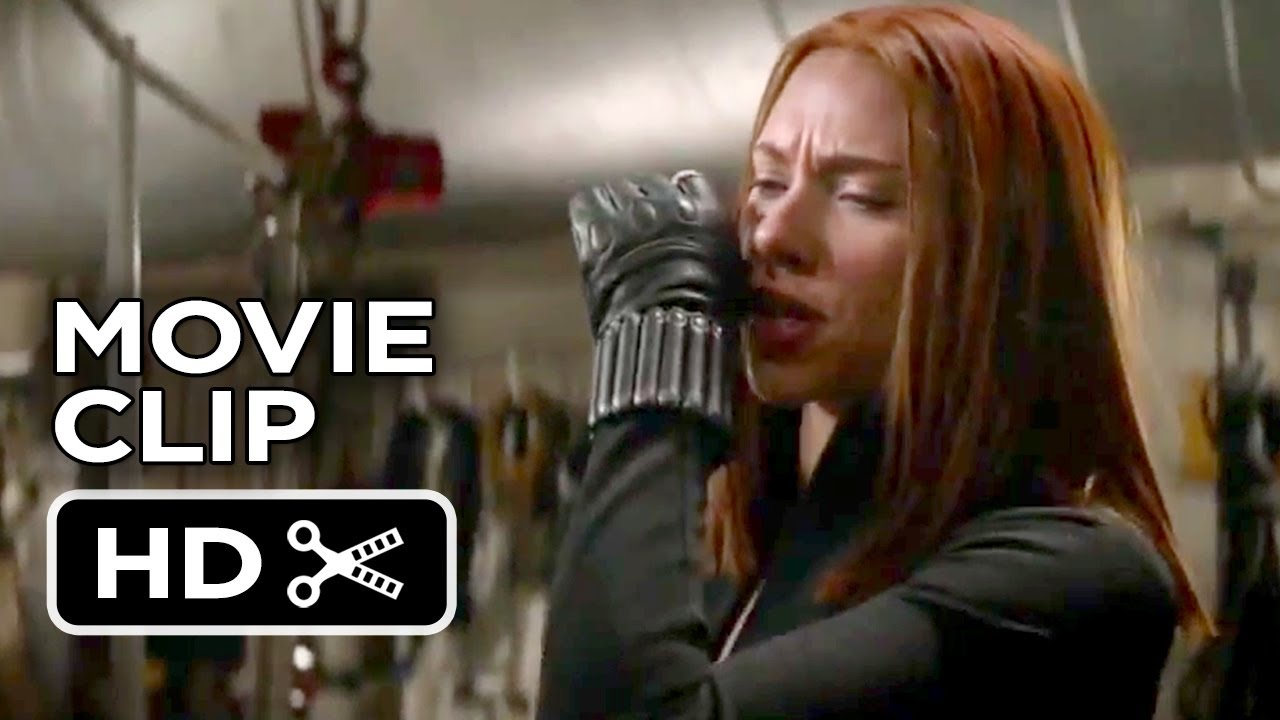 Captain America: The Winter Soldier CLIP - Boiler Room Fight (2014) - Scarlett Johansson Movie HD