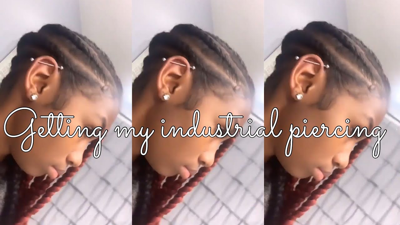 GETTING MY INDUSTRIAL PIERCED VLOG!!!