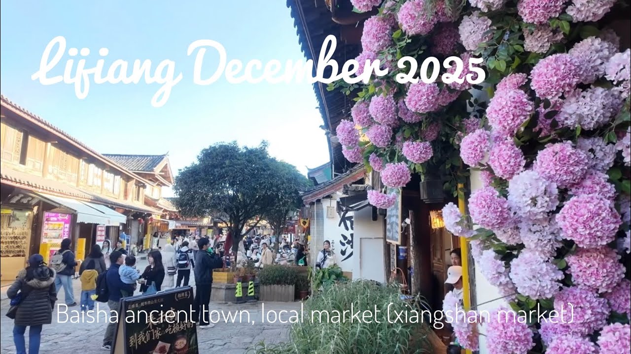 Lijiang 2 Dec 2025 , Baisha ancient town, local market : Xiangshan Market / 象山市场