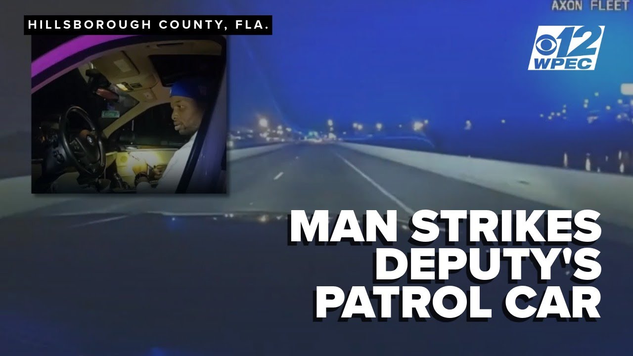 DASHCAM: Man strikes Florida deputy's patrol car, attempts to flee