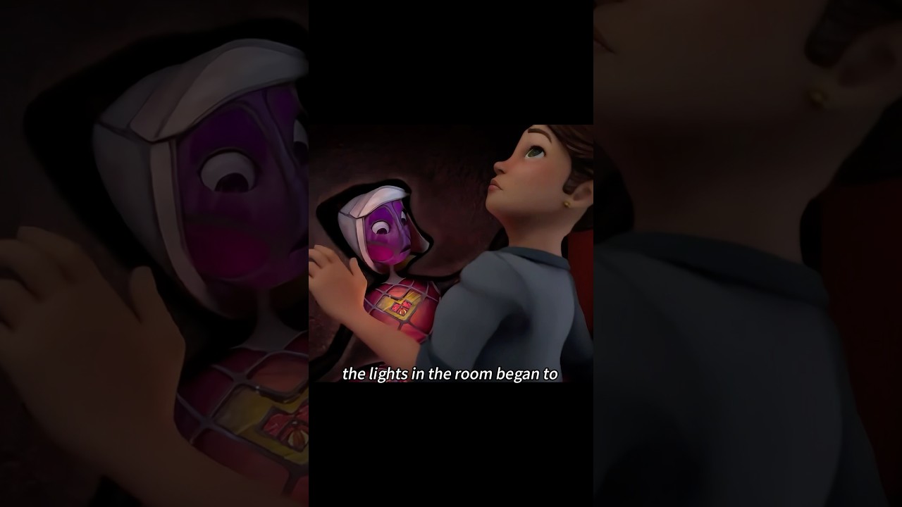 The glass man sculpture actually came to life! #movie #film #cartoon #fyp #story