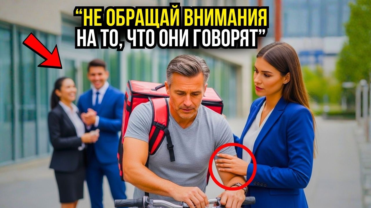 ВСЕ СМЕЯЛИСЬ, УВИДЕВ КУРЬЕРА НА ВЕЛОСИПЕДЕ И ОТЦА-ОДИНОЧКУ, КРОМЕ ВЛАДЕЛИЦЫ КОМПАНИИ...