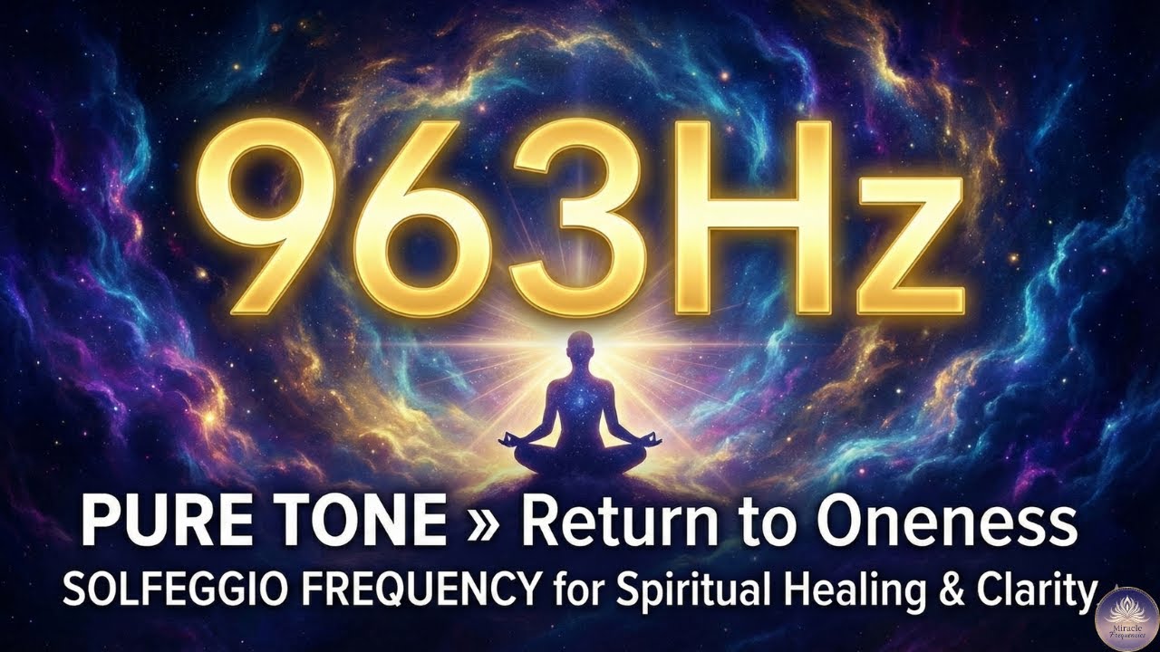 PURE 963Hz » Return to Oneness | Solfeggio Frequency for Spiritual Healing & Clarity