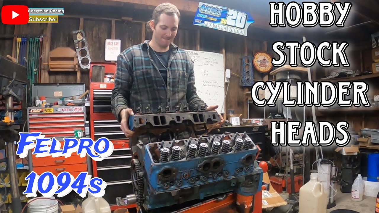 Modifying, Assembling, Installing the Cylinder Heads for the Hobby Stock Motor - Felpro 1094 gaskets
