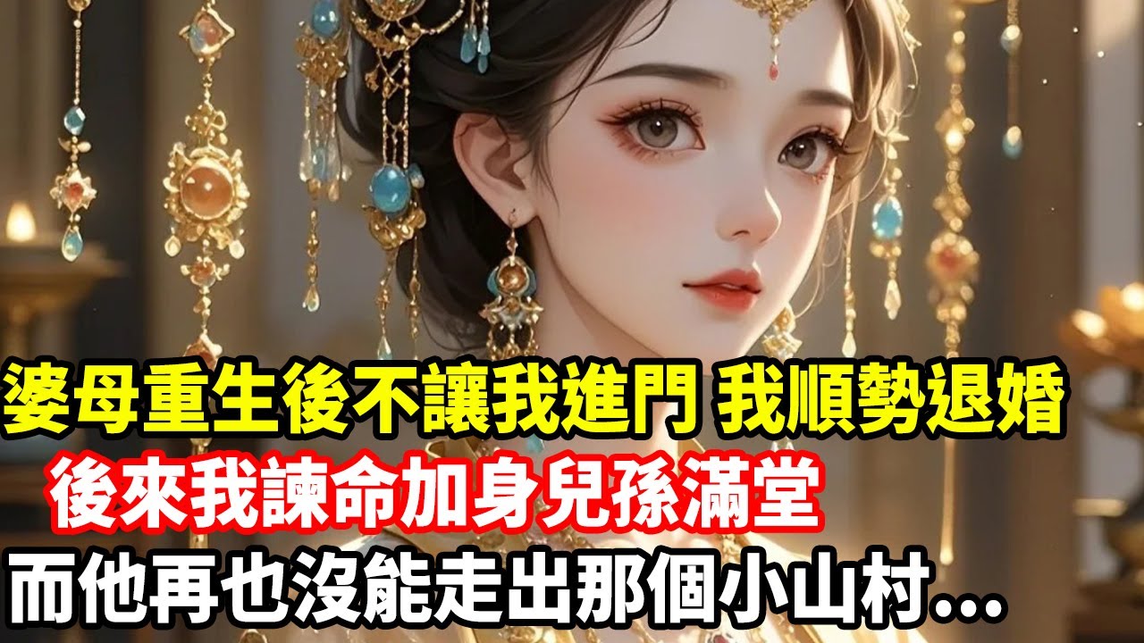 婆母重生後不讓我進門，我順勢退婚，後來我諫命加身兒孫滿堂，而他再也沒能走出那個小山村......
