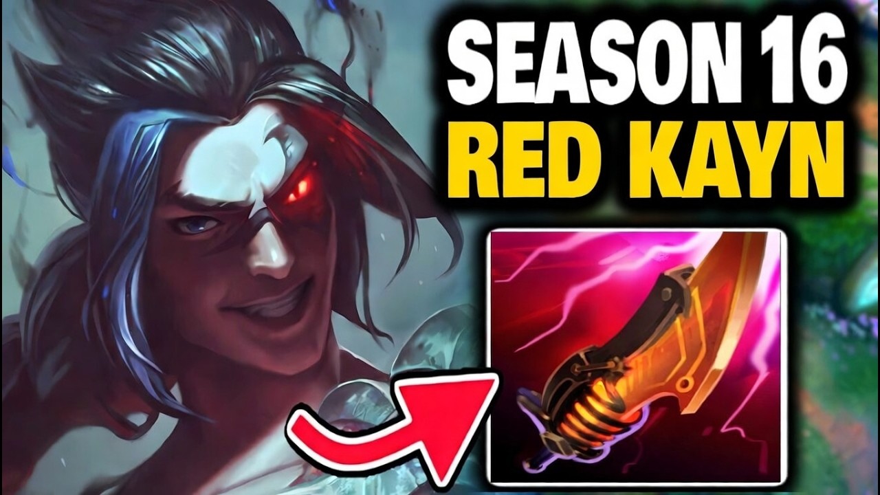 1V9 on RED KAYN in the NEW Season 16 JUNGLE!!!