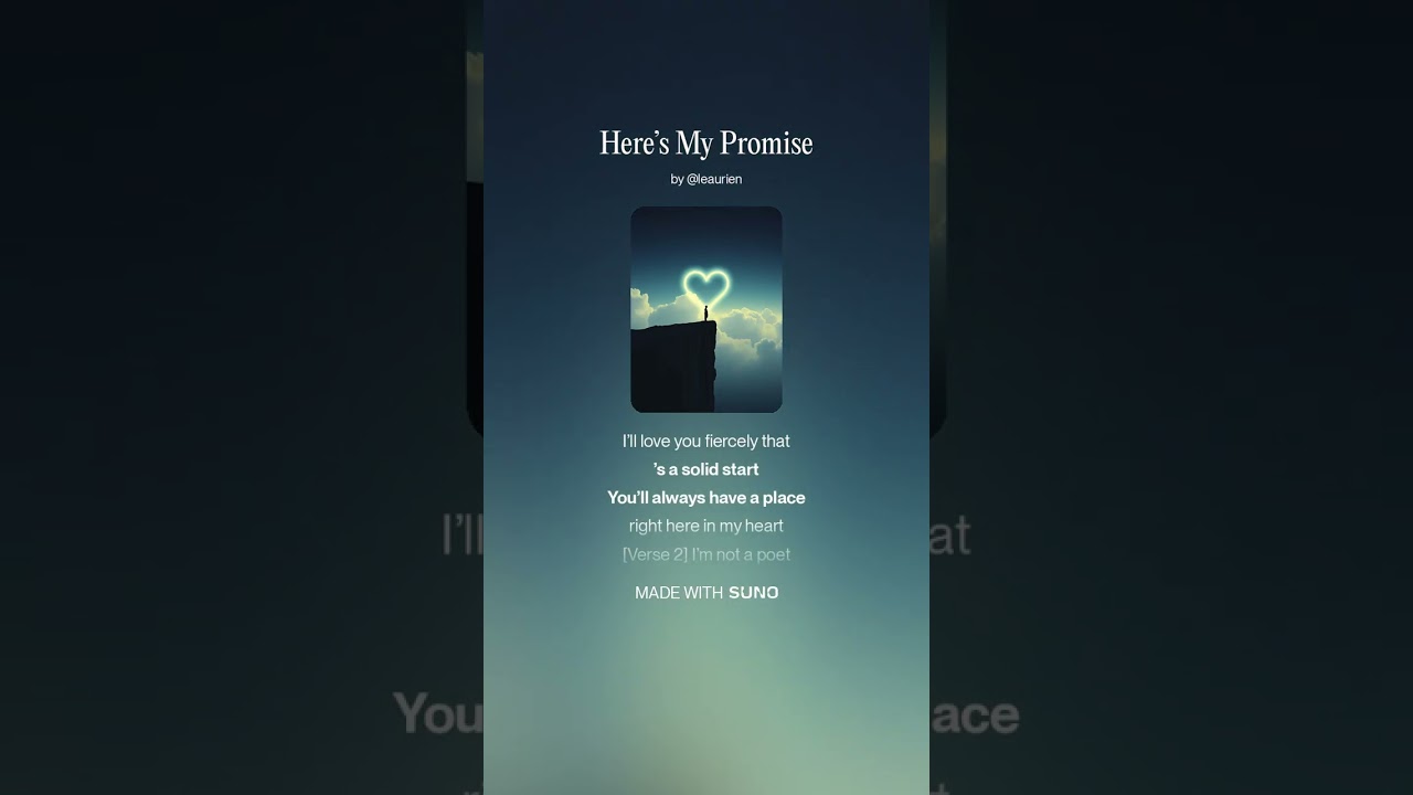 Here’s My Promise