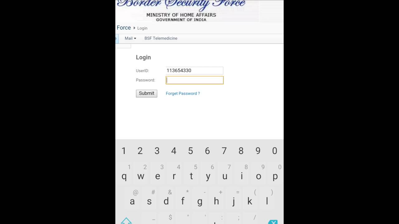 download bsf payslip on mobile