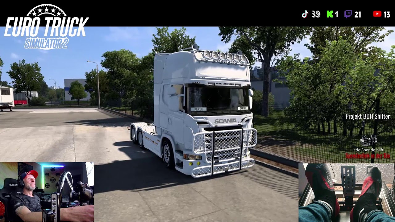 Truck Action mit Stahlwasser