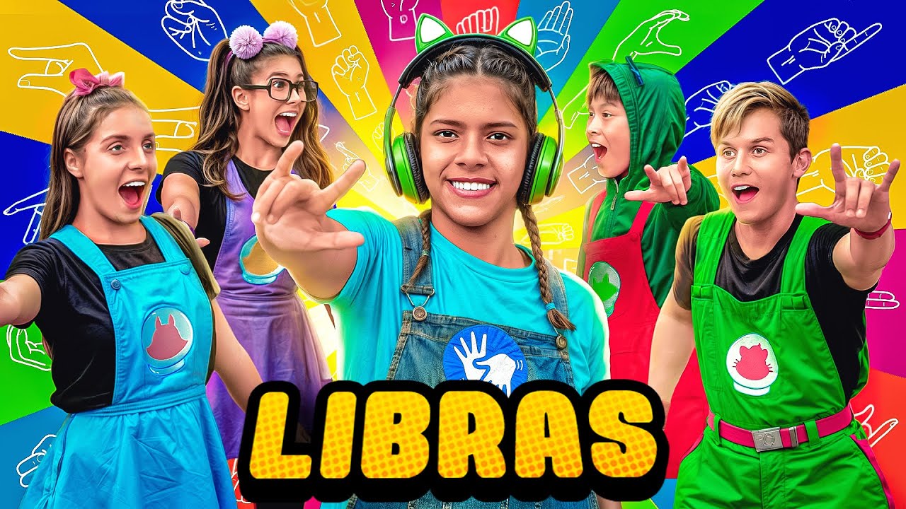Gato Galactico APRENDE a LÍNGUA DE SINAIS + Música 🎵 ABC do Amor