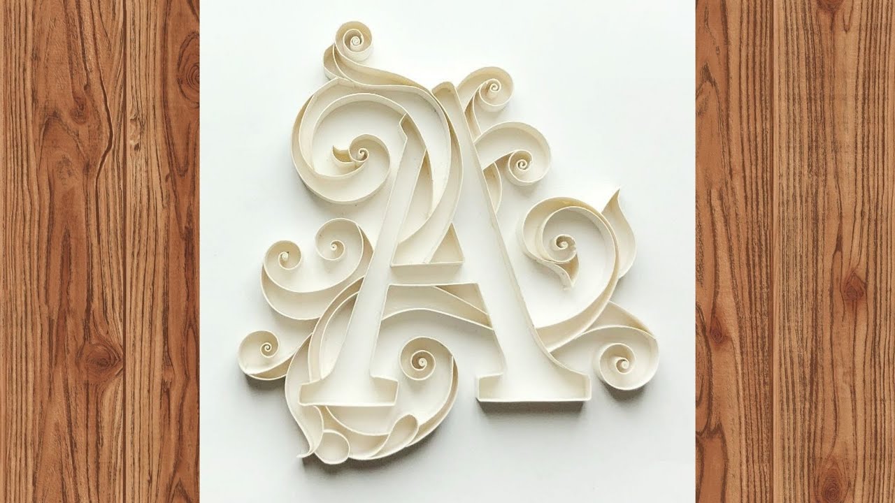 paper quilling alphabet letters | YNS crafts