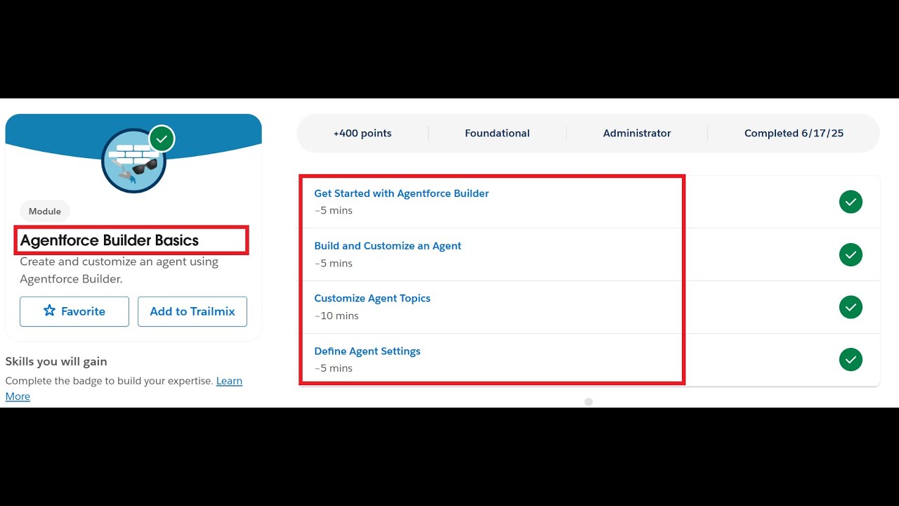Agentforce Builder Basics | Salesforce Trailhead