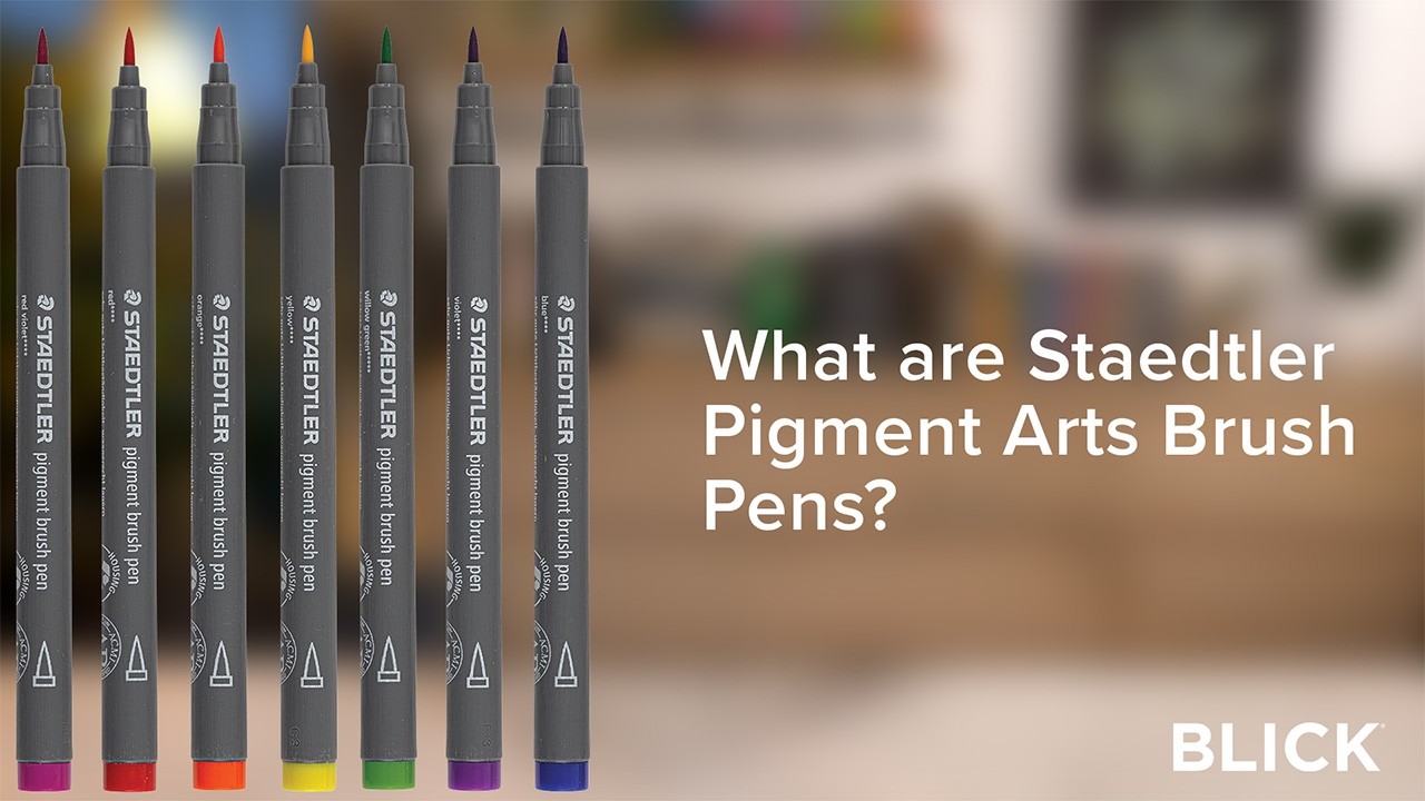 Маркеры-кисти Staedtler Pigment Arts | Водостойкие маркеры-кисти с несколькими типами чернил для ...