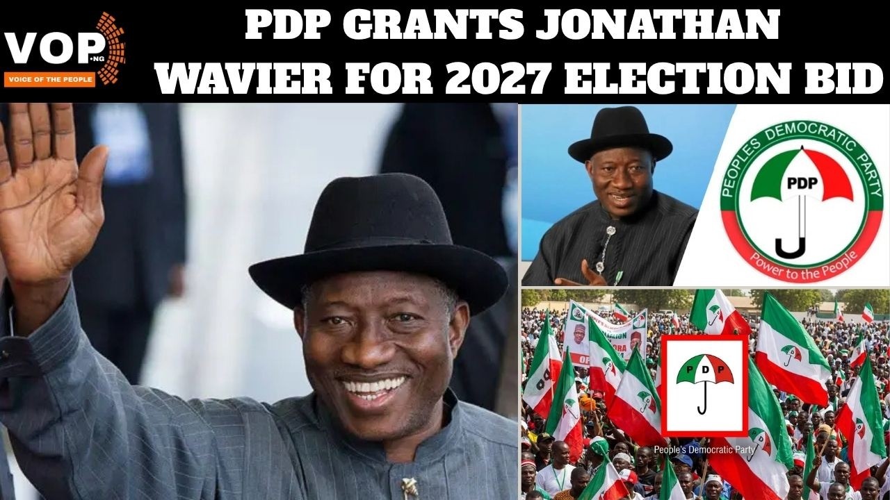 PDP ДАЛА ДЖОНАТАНУ РАЗРЕШЕНИЕ НА УЧАСТИЕ В ВЫБОРАХ 2027 ГОДА