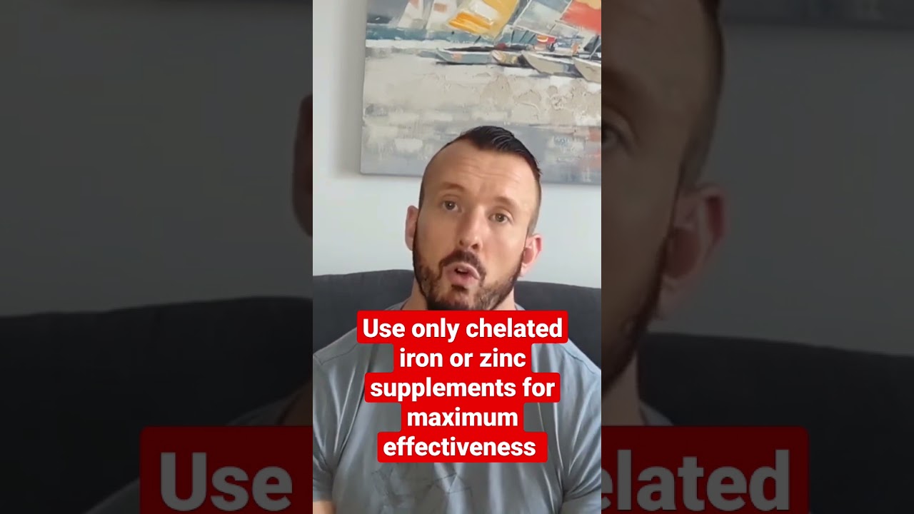 Use only chelated iron or zinc supplements for maximum effectiveness