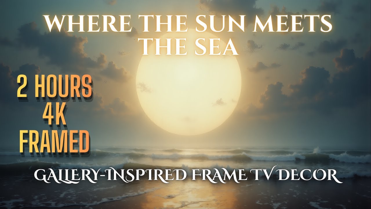 Where the Sun Meets the Sea 4K | Cinematic Ocean Horizon Still Art