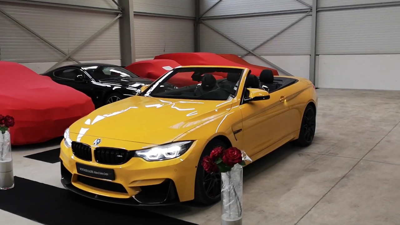 BMW M4 Competition Cabrio Edition 30; 1 of 300 cars; Soundcheck and walk around