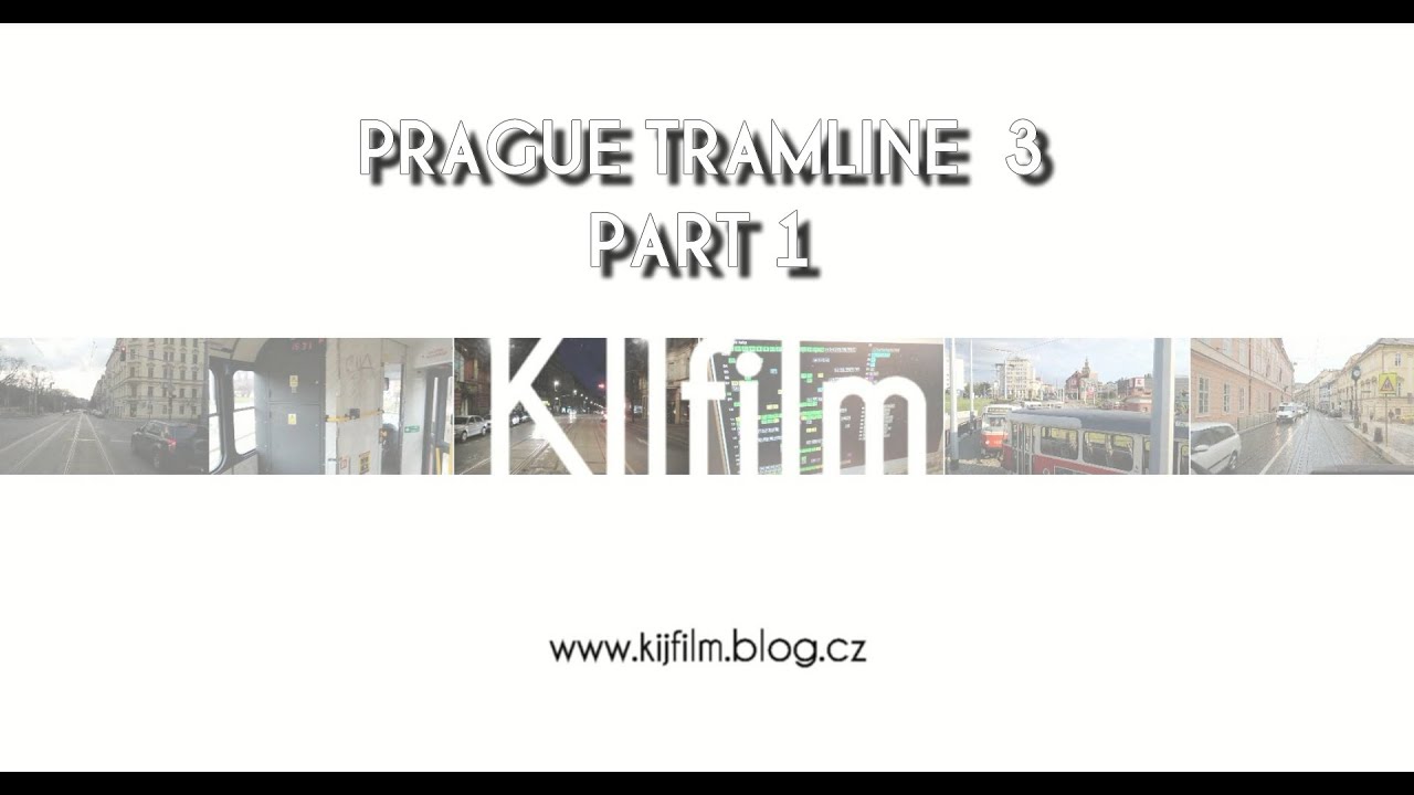PRAGUE, tram line 3 in driver cab. video 1