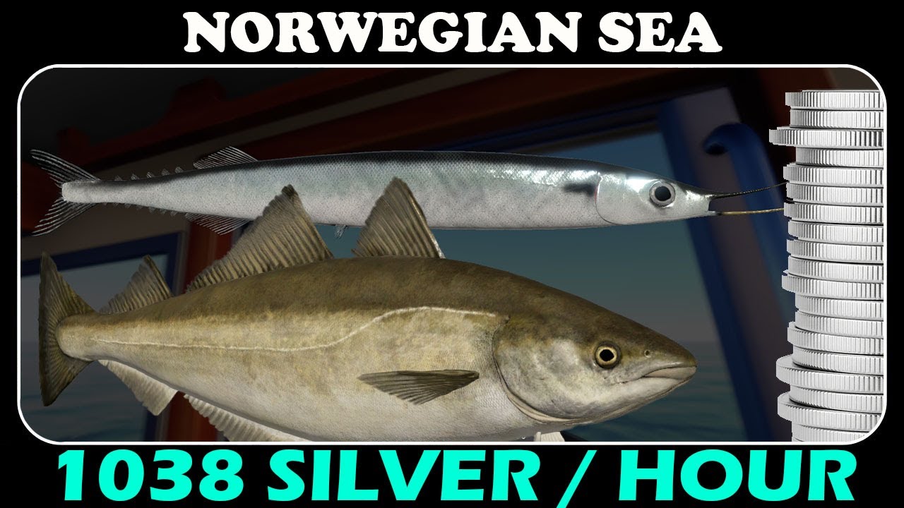 NORWEGIAN SEA - 1036 Silver in Hour - Silver Farm Spot - Russian Fishing 4 - RF4