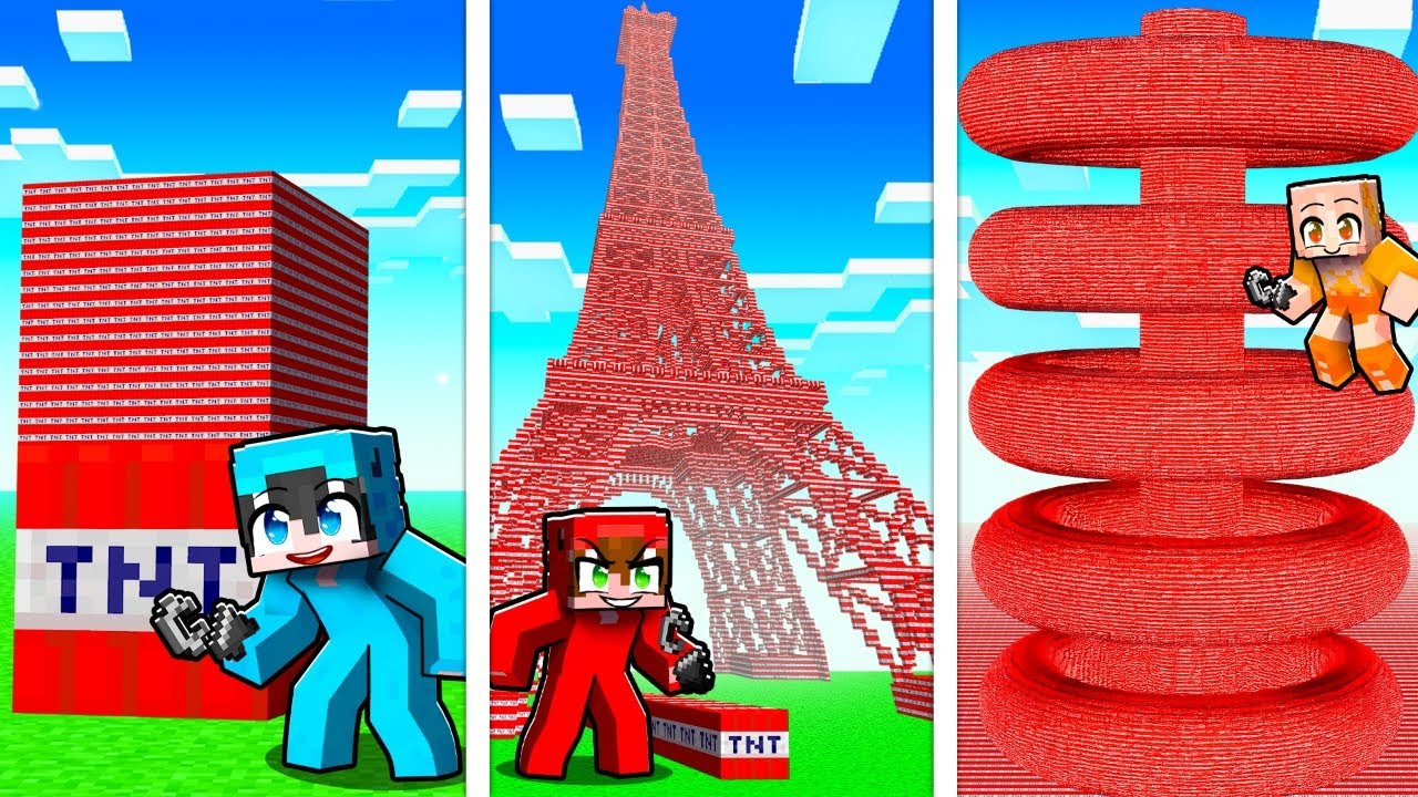 Exploté Todas las TNT SECRETAS de Minecraft...