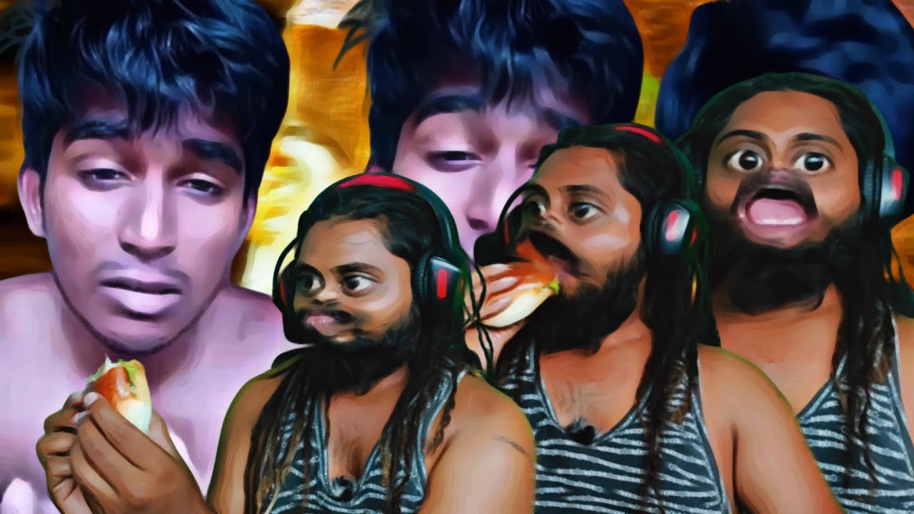 ලදරු පියා with eating bun