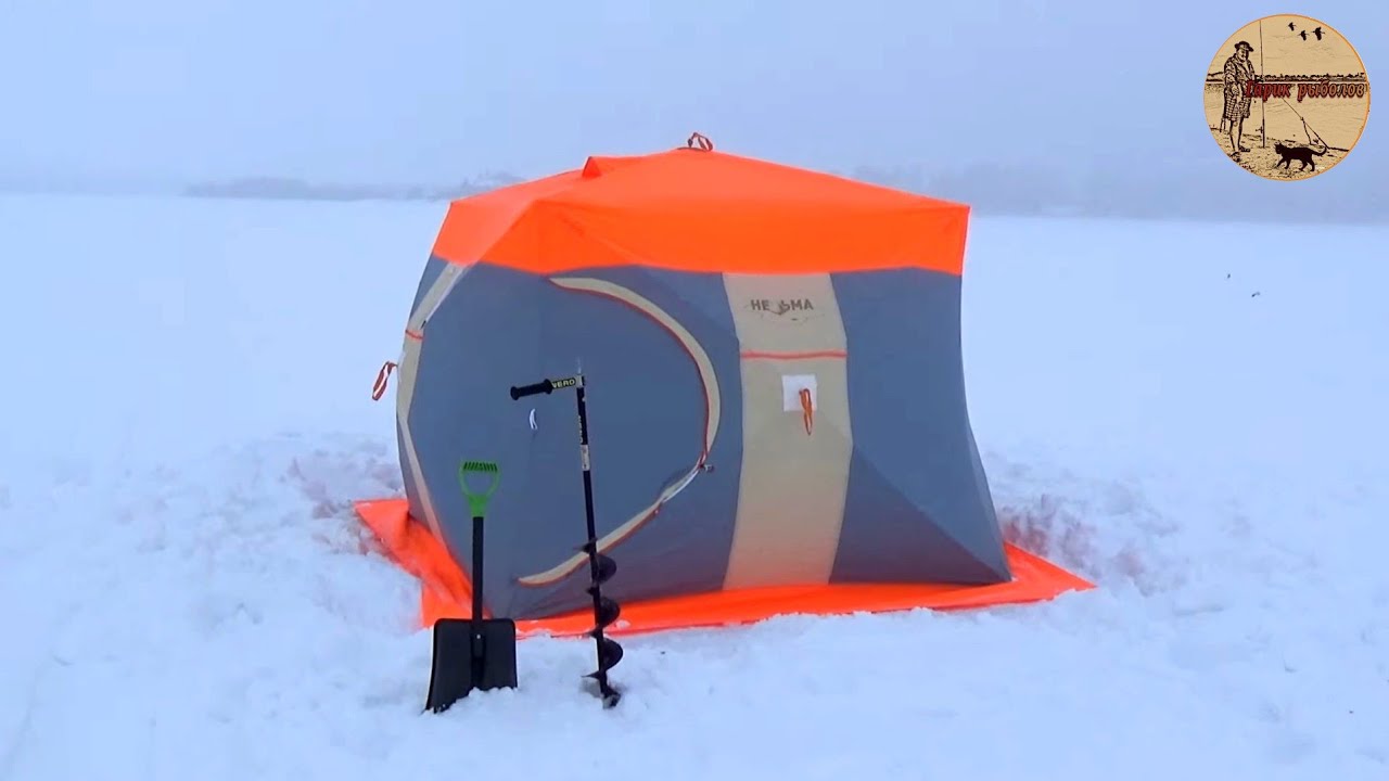 Зимняя рыбалка, палатка, коромысло,первый раз тут ловлю. Сamping ,fishing,bushcraft,