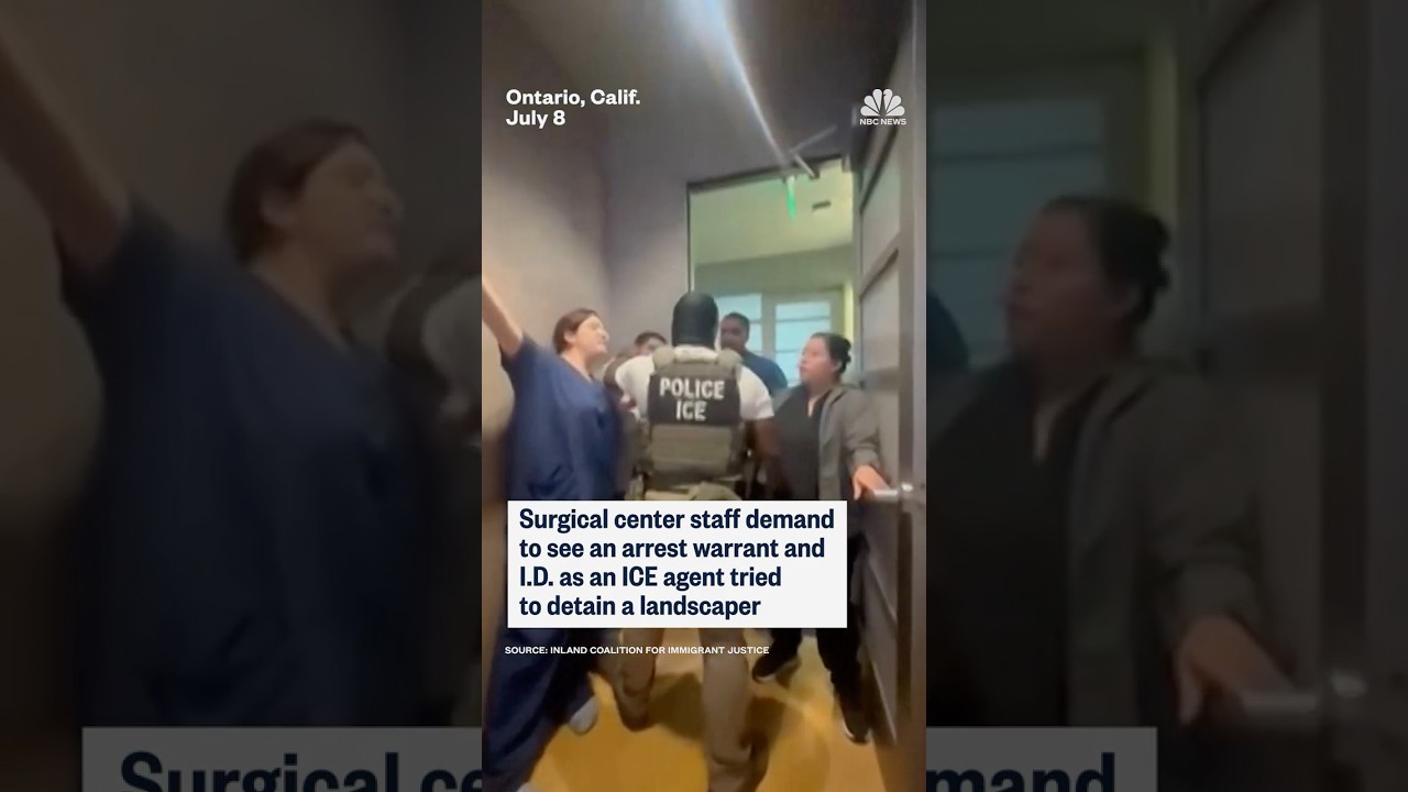 Surgical center staff demand to see ICE warrant during arrest