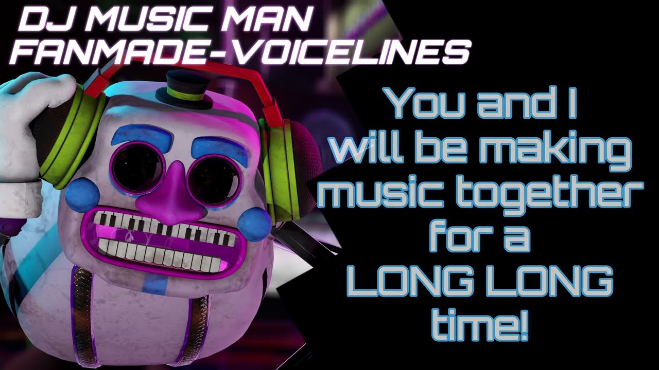 FNAF: Голосовые реплики диджея Music Man, созданные фанатами