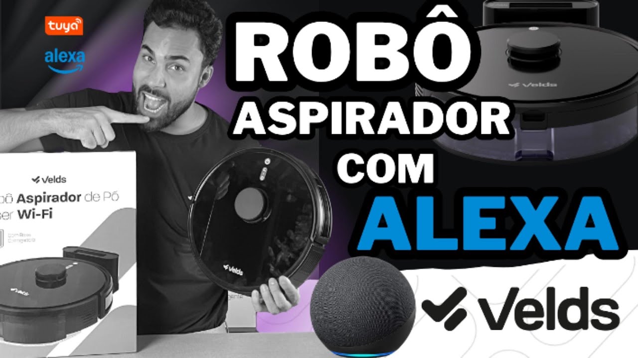 ✅ Robô Aspirador Velds: Controla com Alexa e ainda Passa Pano!