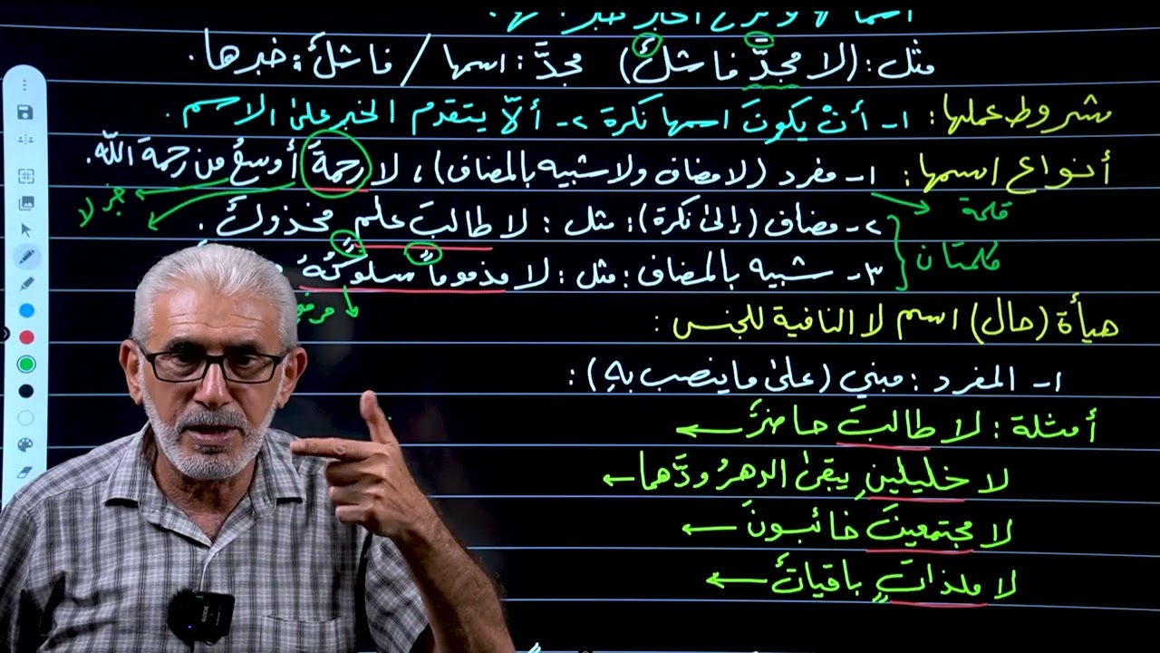 أسلوب النفي/ المحاضرة ٩ / لا النافية للجنس