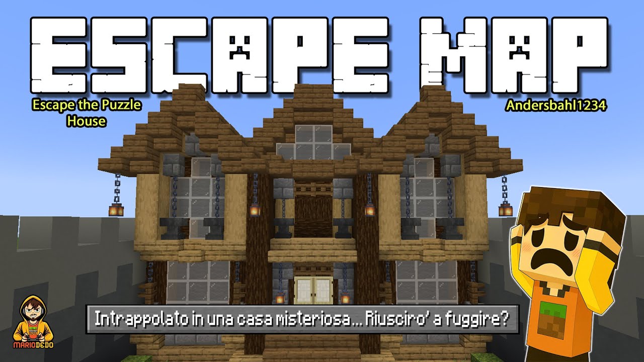 Mappa escape Minecraft 🏠💥 casa misteriosa Minecraft riuscirò a fuggire ? 🔐🏠 Escape the Puzzle House
