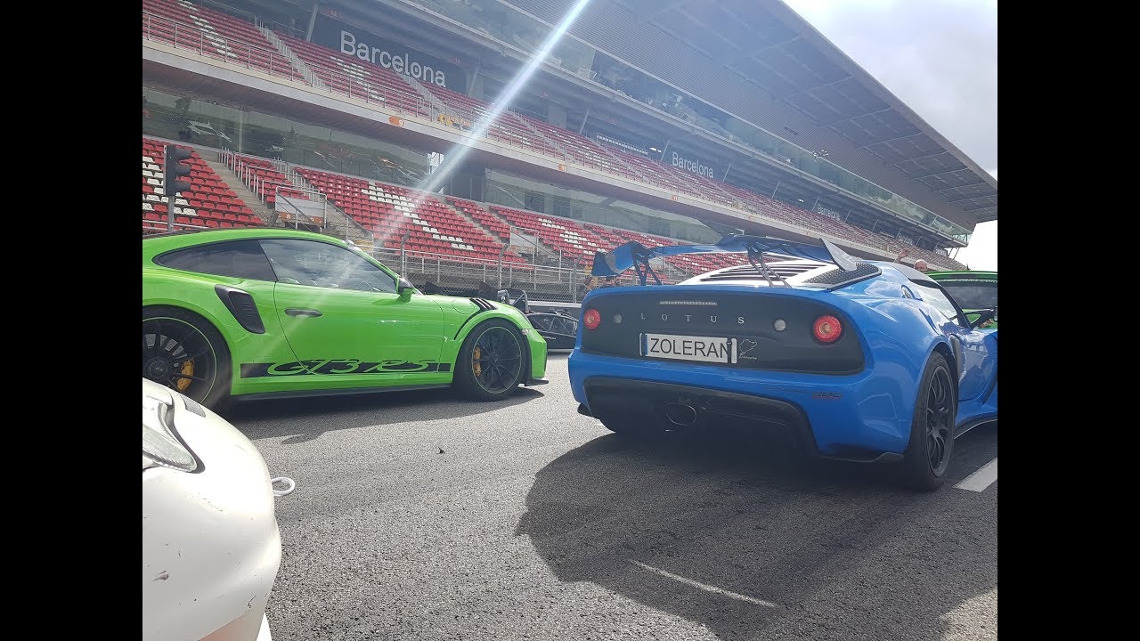 Lotus Exige 380 vs cup 430: Barcelona-Catalunya GP