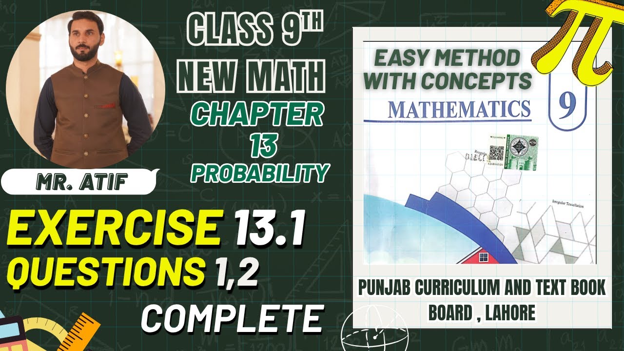 Exercise 13.1 Questions 1,2 Complete Class 9th New Math Punjab curriculum and Textbook Board,Lahore