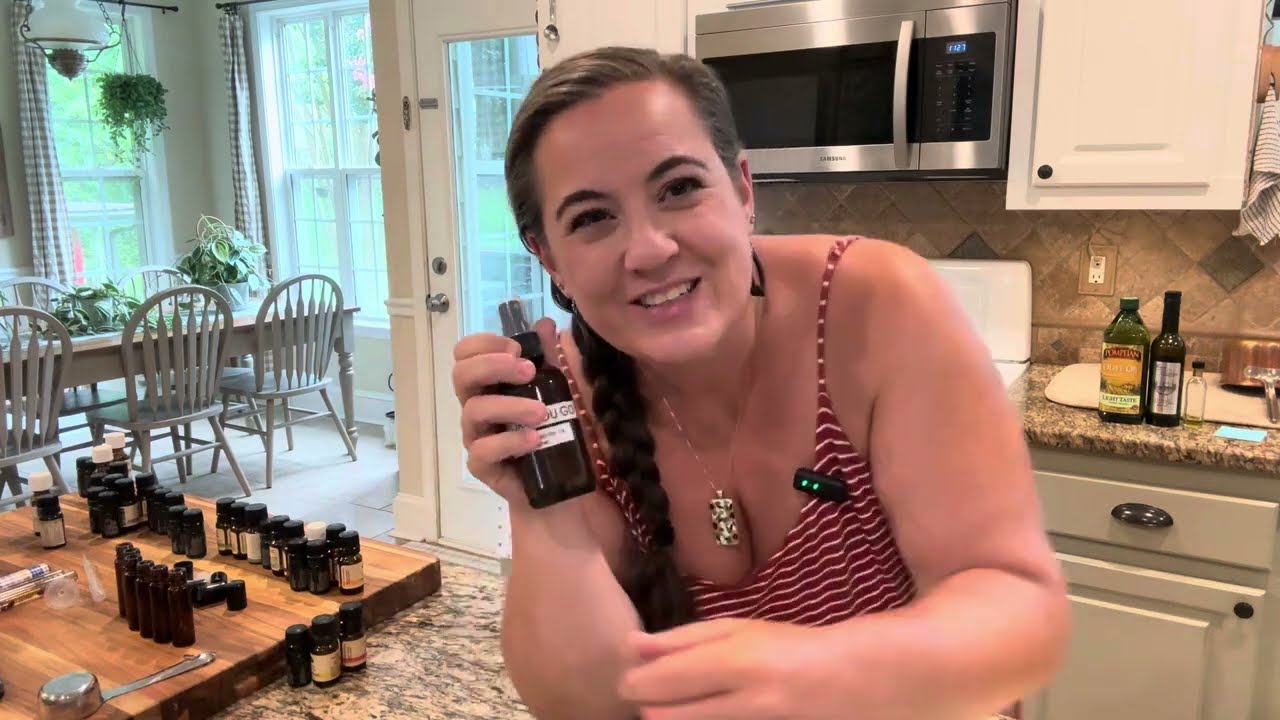 Poo Pourri Poop spray dupe using essential oils - Christmas in July