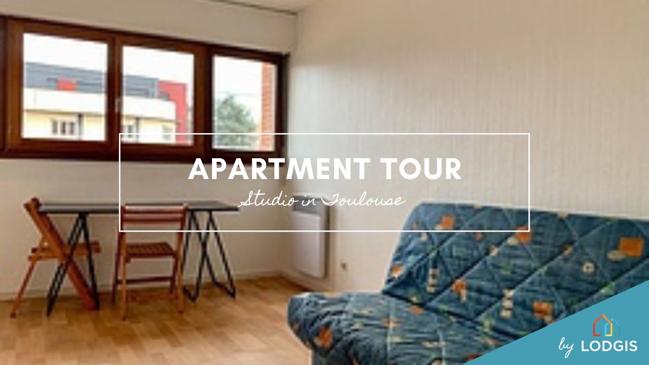 Apartment Tour // Furnished  18m2 in Toulouse  – Ref : 1T122404