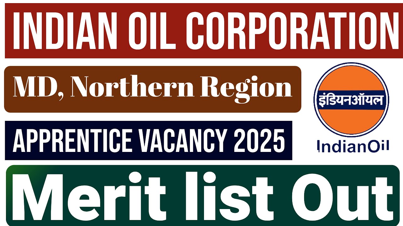 Indian Oil Corporation Limited Marketing Division Northern Region Apprentice DV Result Declared.