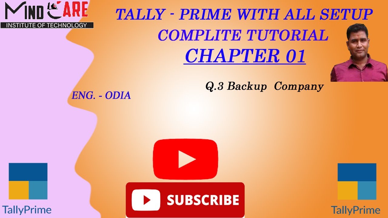 Tally Prime Backup Company In Odia Language