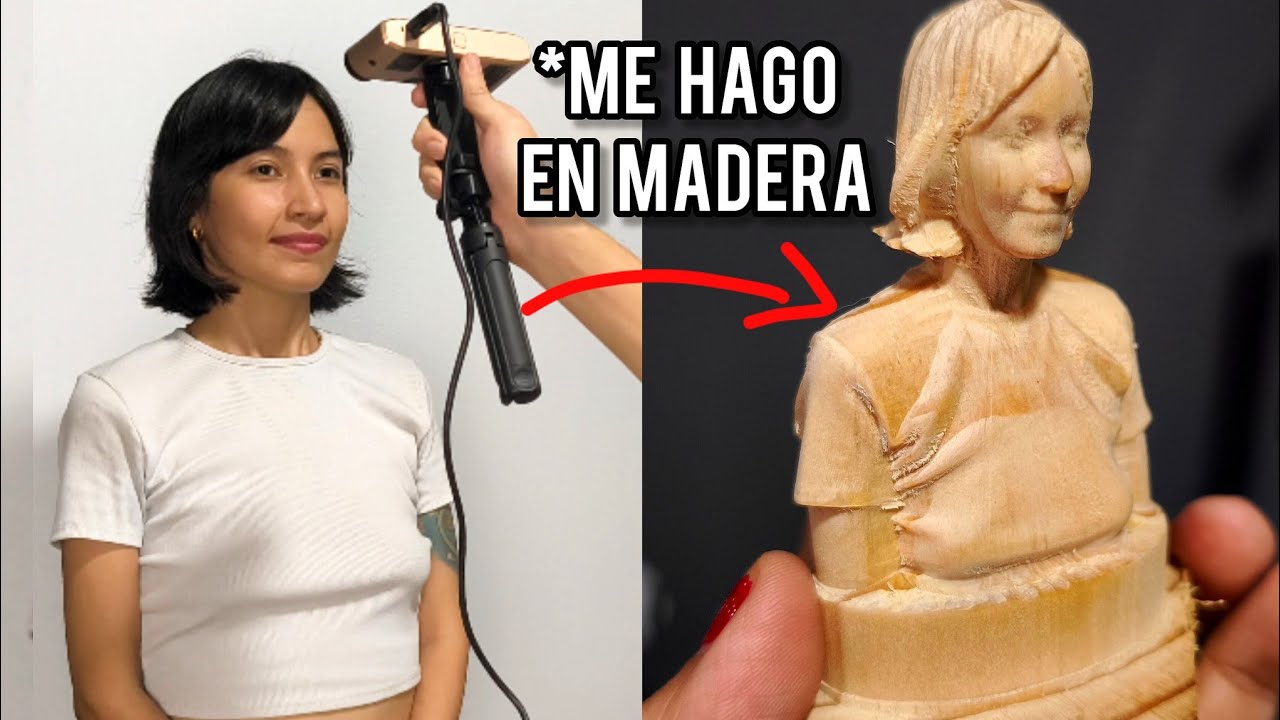 Haciendo bustos en madera con CNC y ESCANEO 3D (INSPIRE 2 Revopoint)