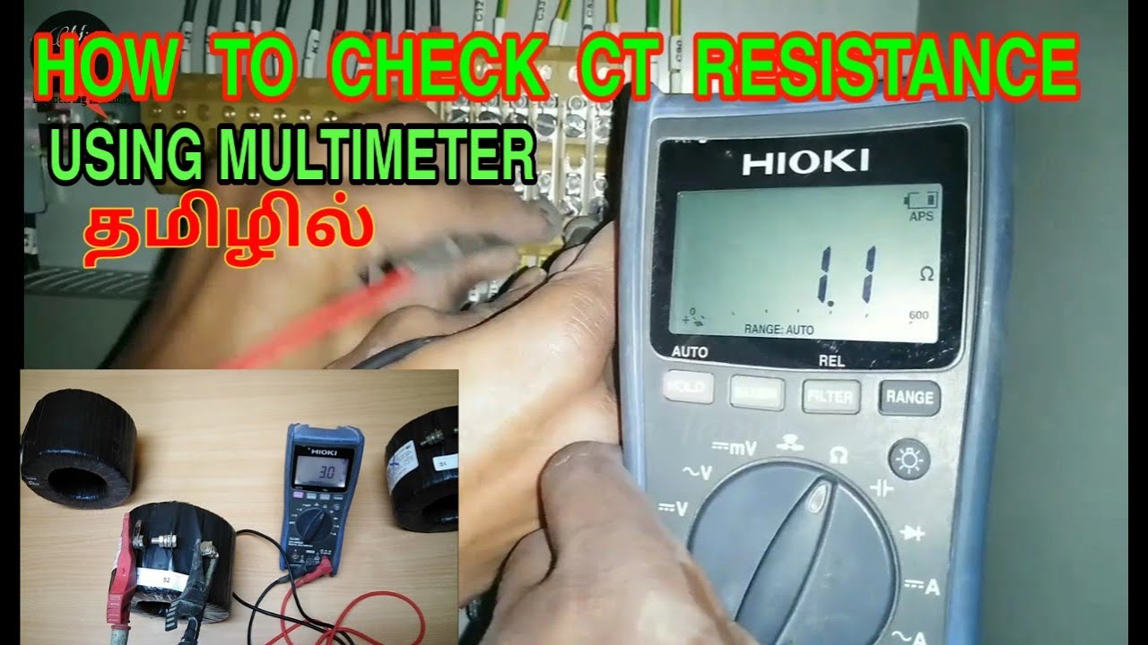 How to check CT Resistance using multimeter| CT secondary winding Ohms|CT Maintenance | in Tamil