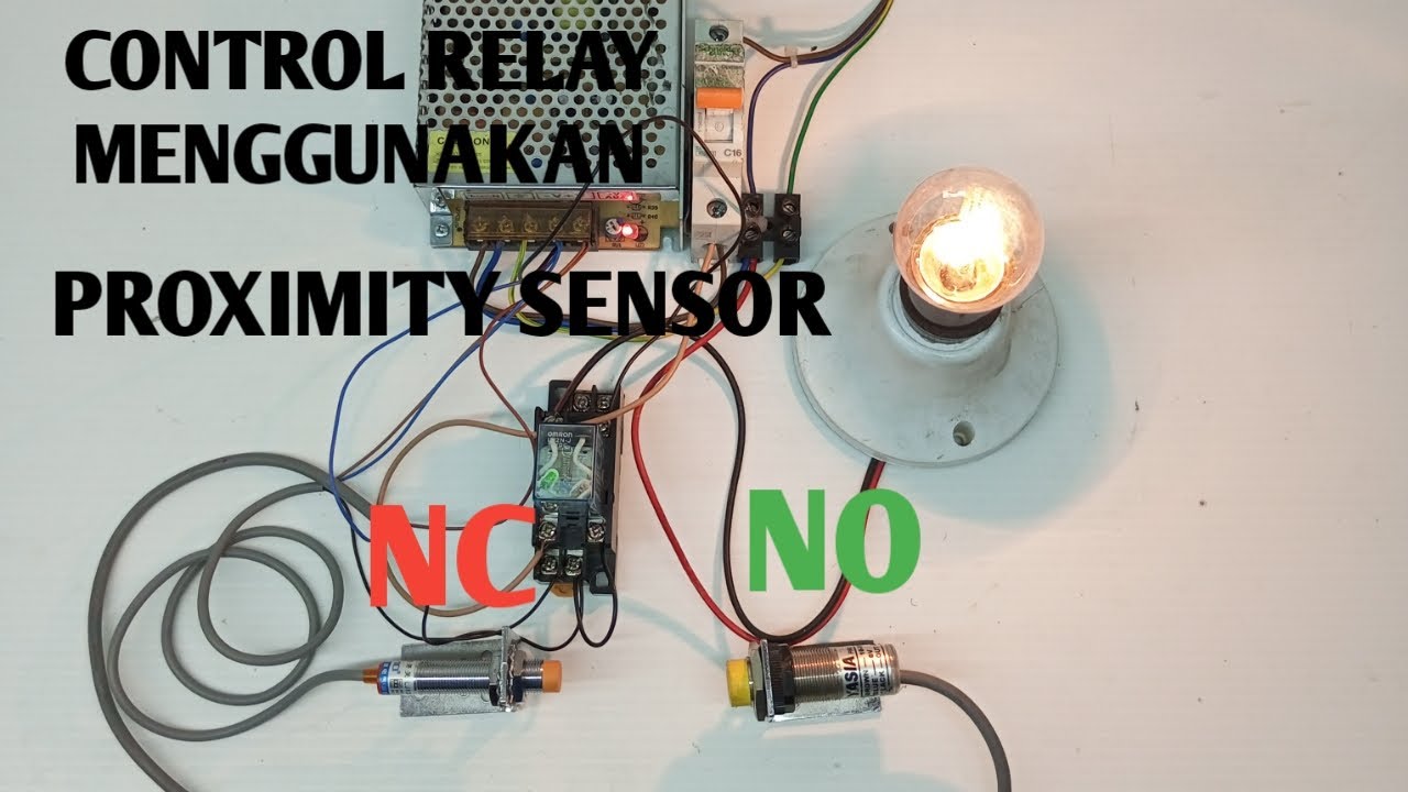 STAR STOP RELAY MENGGUNAKAN PROXIMITY SENSOR NO DAN NC