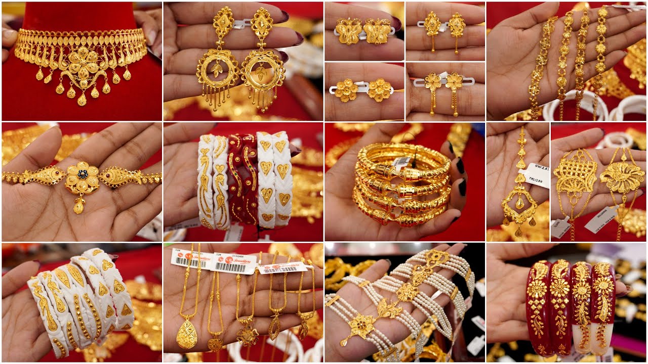 Biyer Gift & Sob Rokomer Gold Jewellery Matro 1 Gram Theke | Earrings/Necklace/Angti/Ring/Bala 3