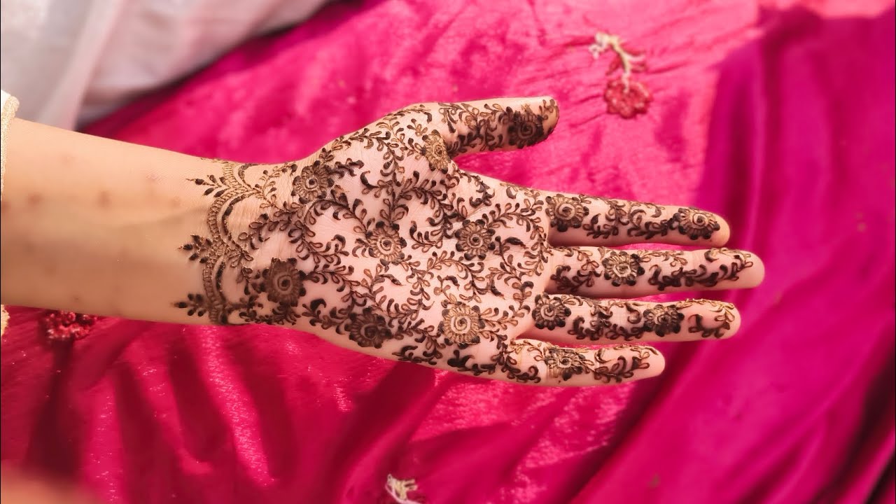 Mehandi Design 🌿🌸 | Simple Elegant Mehndi 😍 | Beautiful Mehndi Design | Step by step | Henna art 
