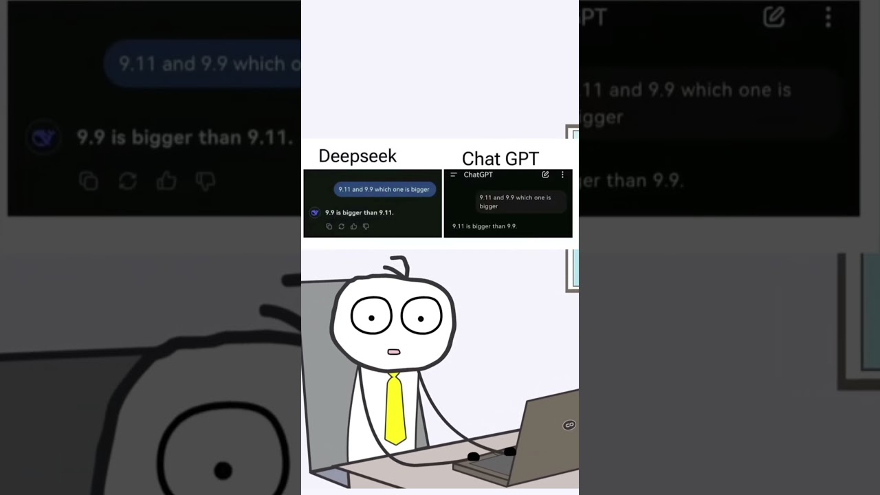 🤖 DeepSeek vs ChatGPT: The Ultimate AI Showdown! 🚀🖥️||#shorts #shortvideo #viralvideo #codingjourney