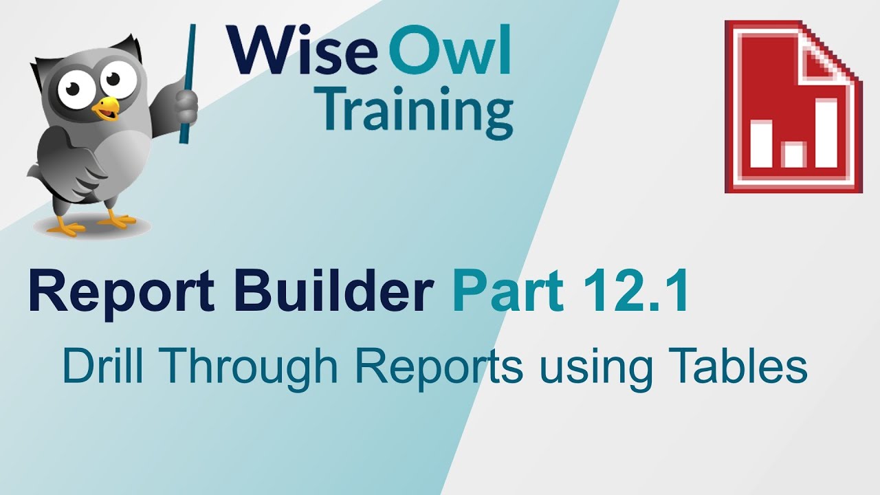 SSRS Report Builder Part 12.1 - Drill Through Reports using Tables