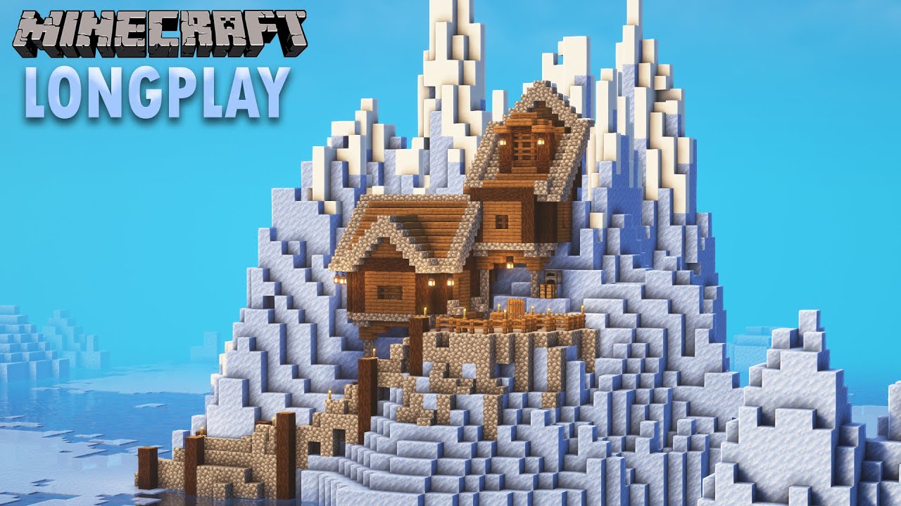 Minecraft Relaxing Longplay - Construction D'une Maison sur un IceBerg