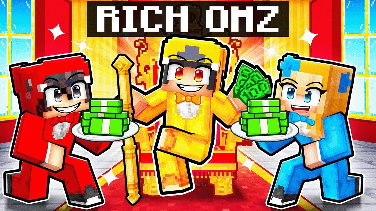 Omz Becomes RICH in Minecraft!